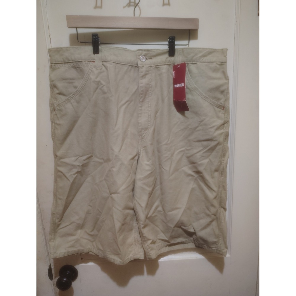 Levis Worker Shorts Mens 38 Tan Khaki Carpenter Utility Twill 355723356 NWT